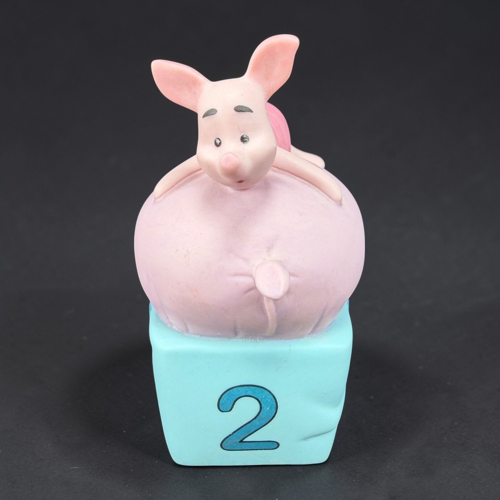 Disney Pooh & Friends Piglet‎ Two is for Growing Fast Figurine Birthday Number 2